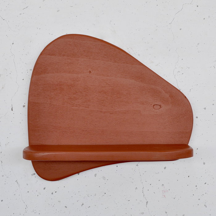 Hanah Home Estantería de Pared de Madera Decorativa Roja